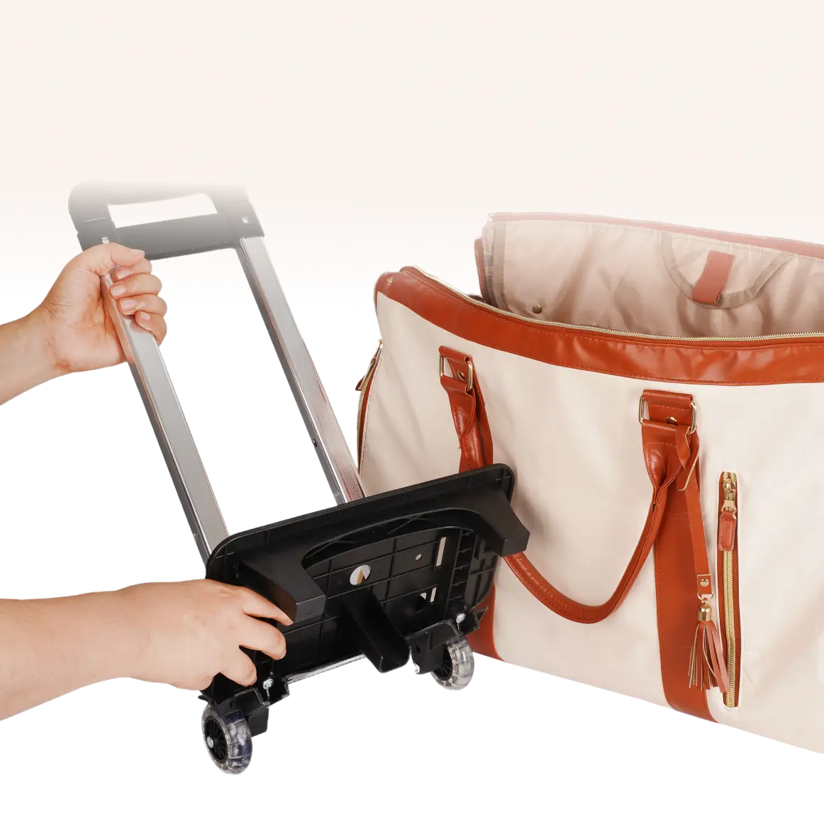 Luhxe bag wheels and telescopic handle