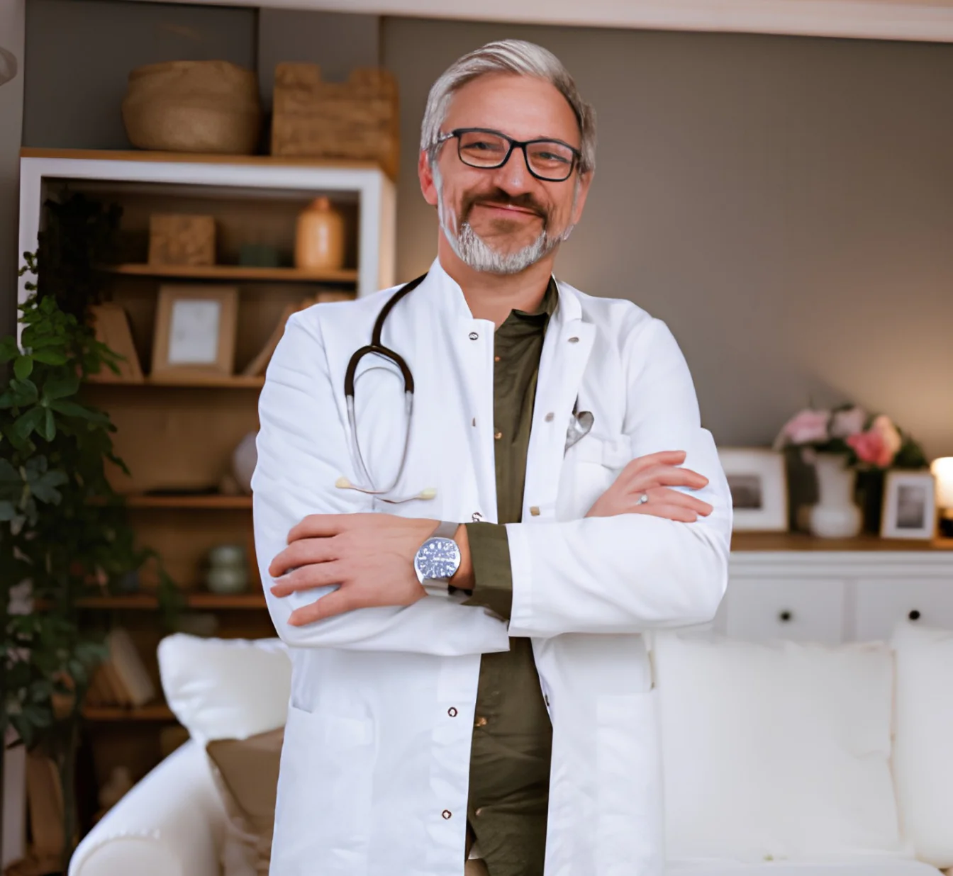 Health professional discussing pumpkin seed oil